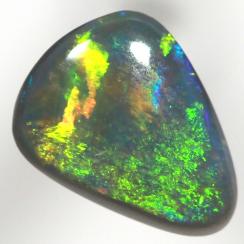 SOLID BLACK OPAL Very Bright, large rolling flashes SEE VIDEO